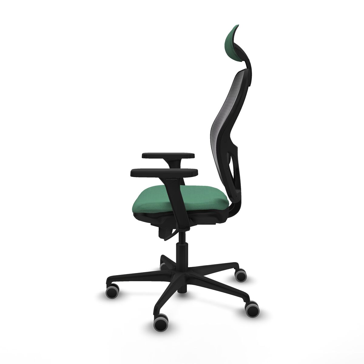 Silla de Oficina con Cabecero Jorquera Piqueras y Crespo 3D036G1 Verde Esmeralda