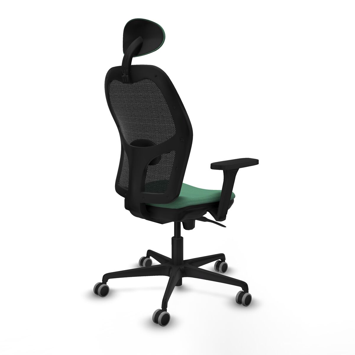 Silla de Oficina con Cabecero Jorquera Piqueras y Crespo 3D036G1 Verde Esmeralda