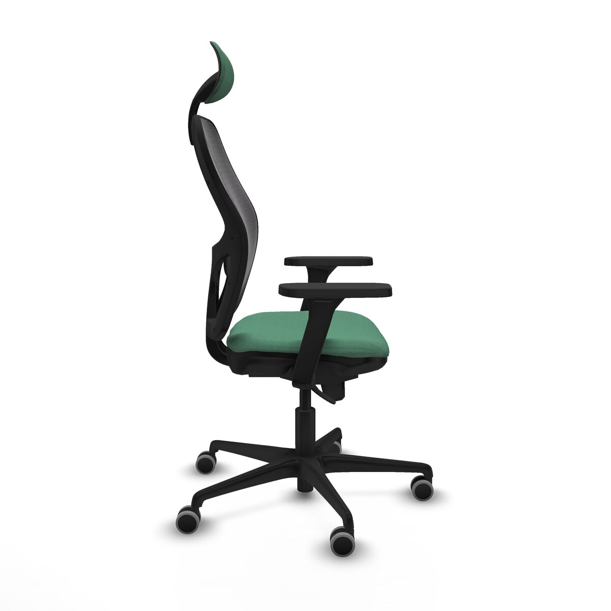 Silla de Oficina con Cabecero Jorquera Piqueras y Crespo 3D036G1 Verde Esmeralda