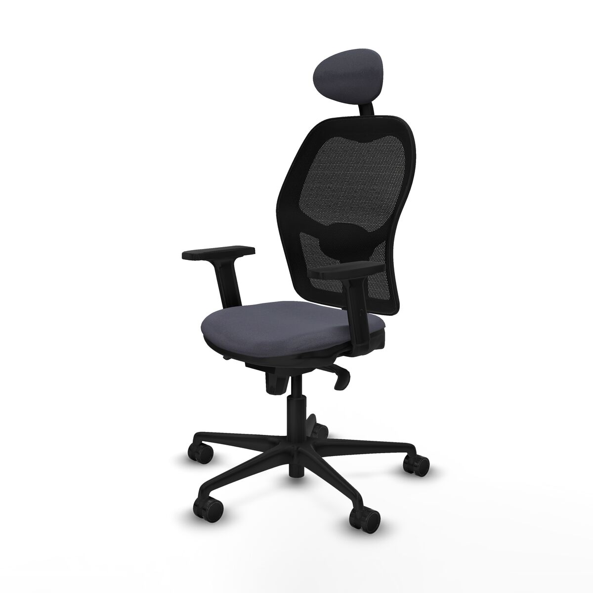 Silla de Oficina con Cabecero Jorquera Piqueras y Crespo 2D036N1 Gris oscuro