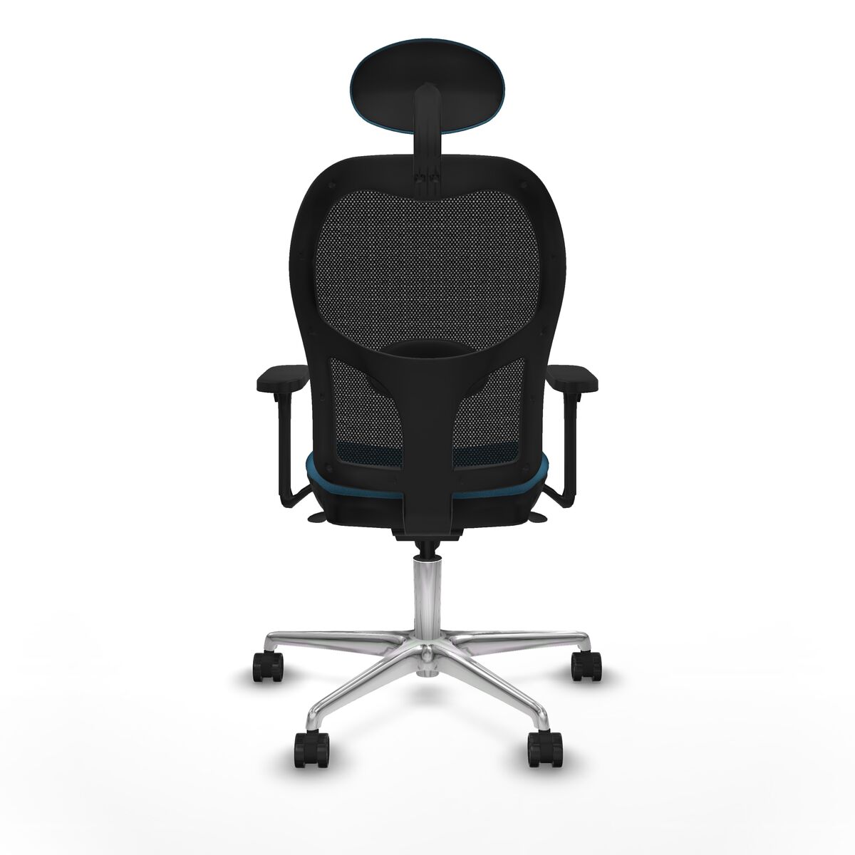 Silla de Oficina con Cabecero Jorquera Piqueras y Crespo 3D086N1 Negro Verde petróleo
