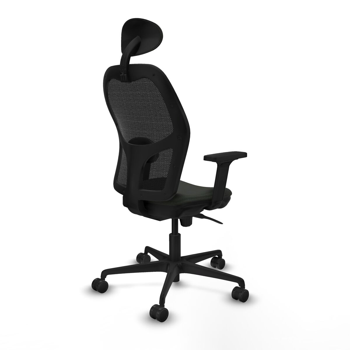 Silla de Oficina con Cabecero Jorquera Piqueras y Crespo 2D036N1 Negro