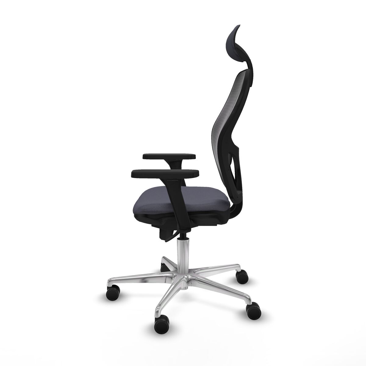 Silla de Oficina con Cabecero Jorquera Piqueras y Crespo 3D086N1 Gris oscuro