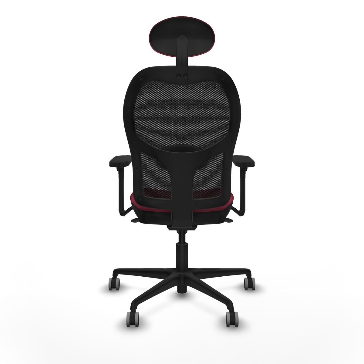 Silla de Oficina con Cabecero Jorquera Piqueras y Crespo 3D036G1 Granate