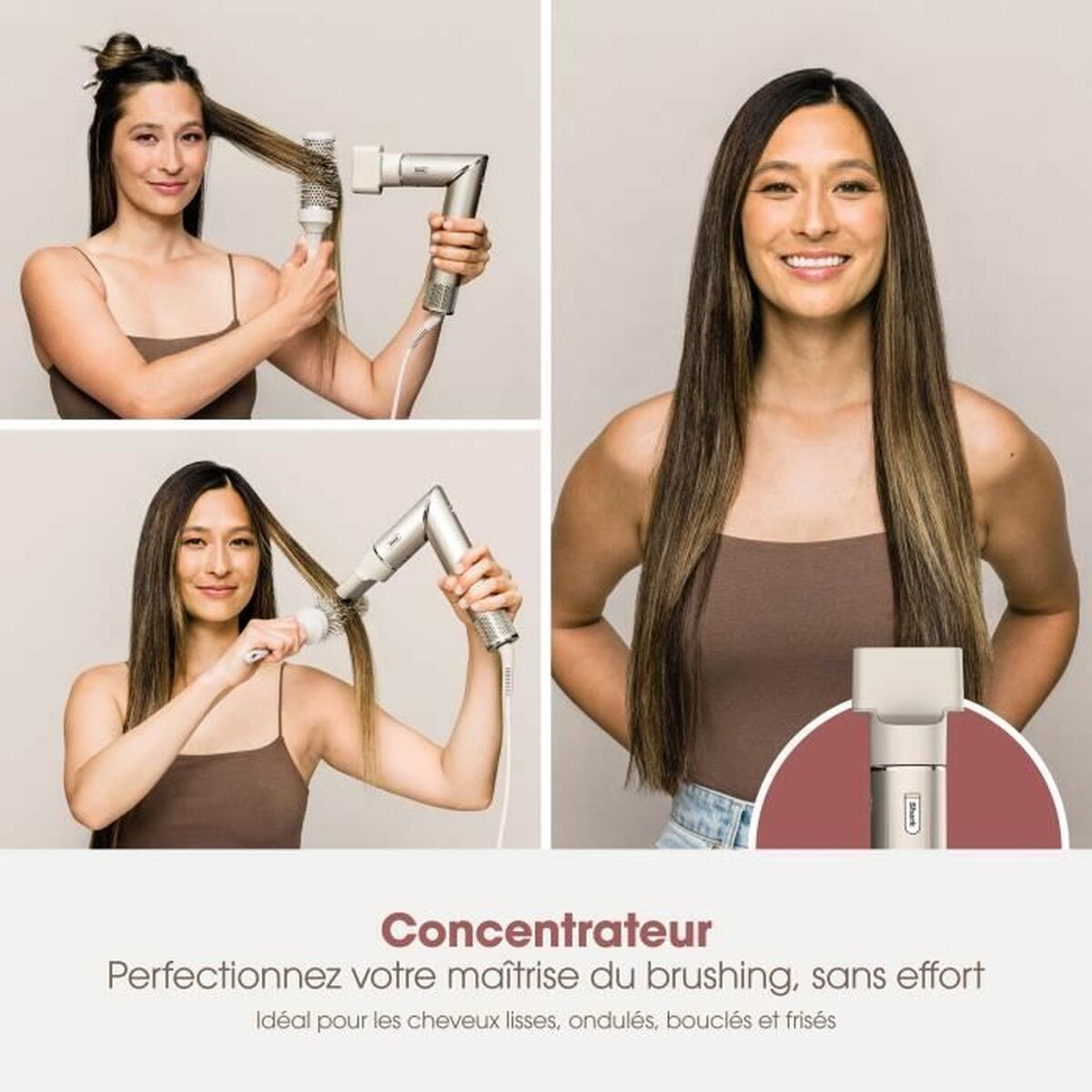 Cepillo Térmico Shark SHARK FLEXSTYLE - HD426SLEU 3 Piezas