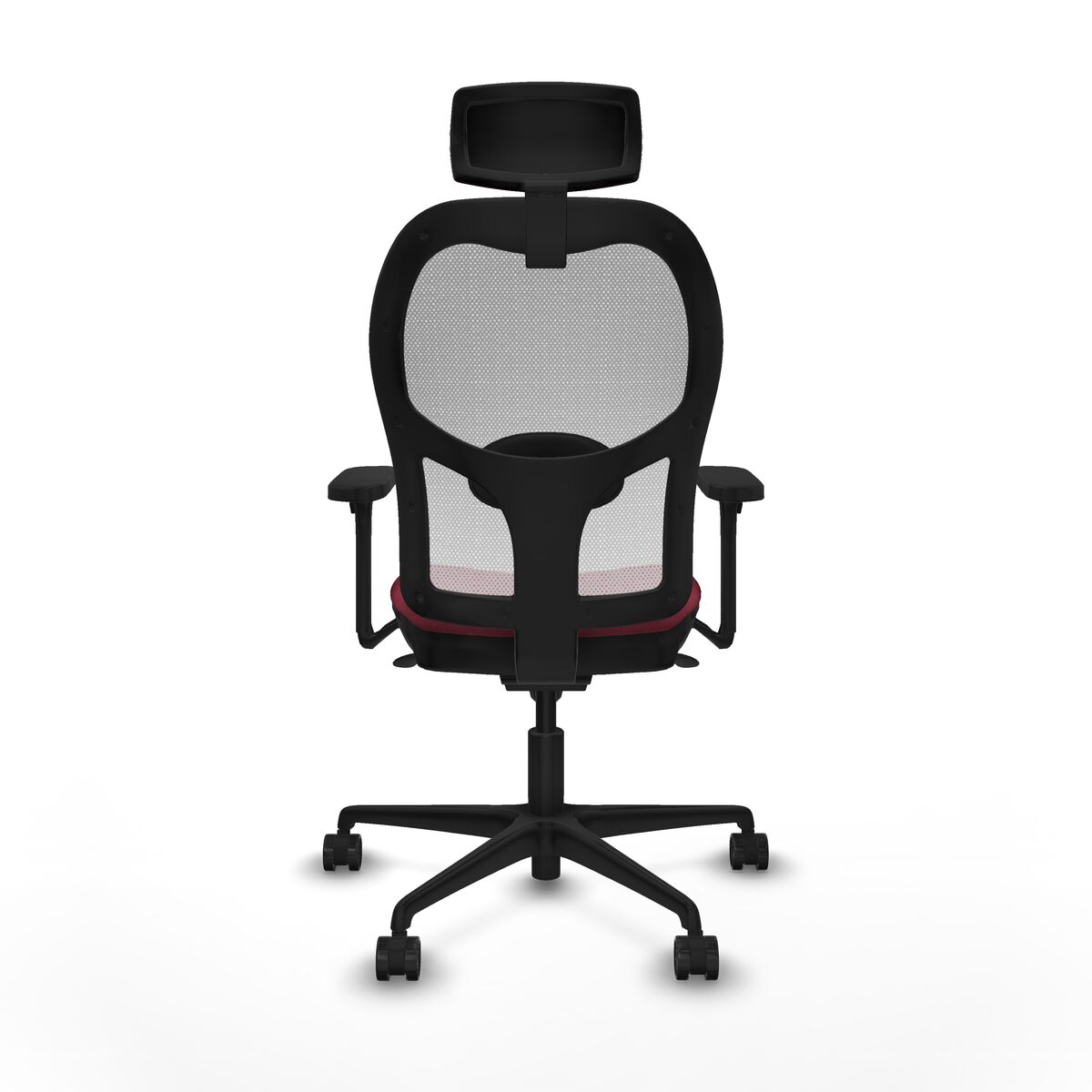 Silla de Oficina con Cabecero Jorquera Piqueras y Crespo 3D036N2 Granate