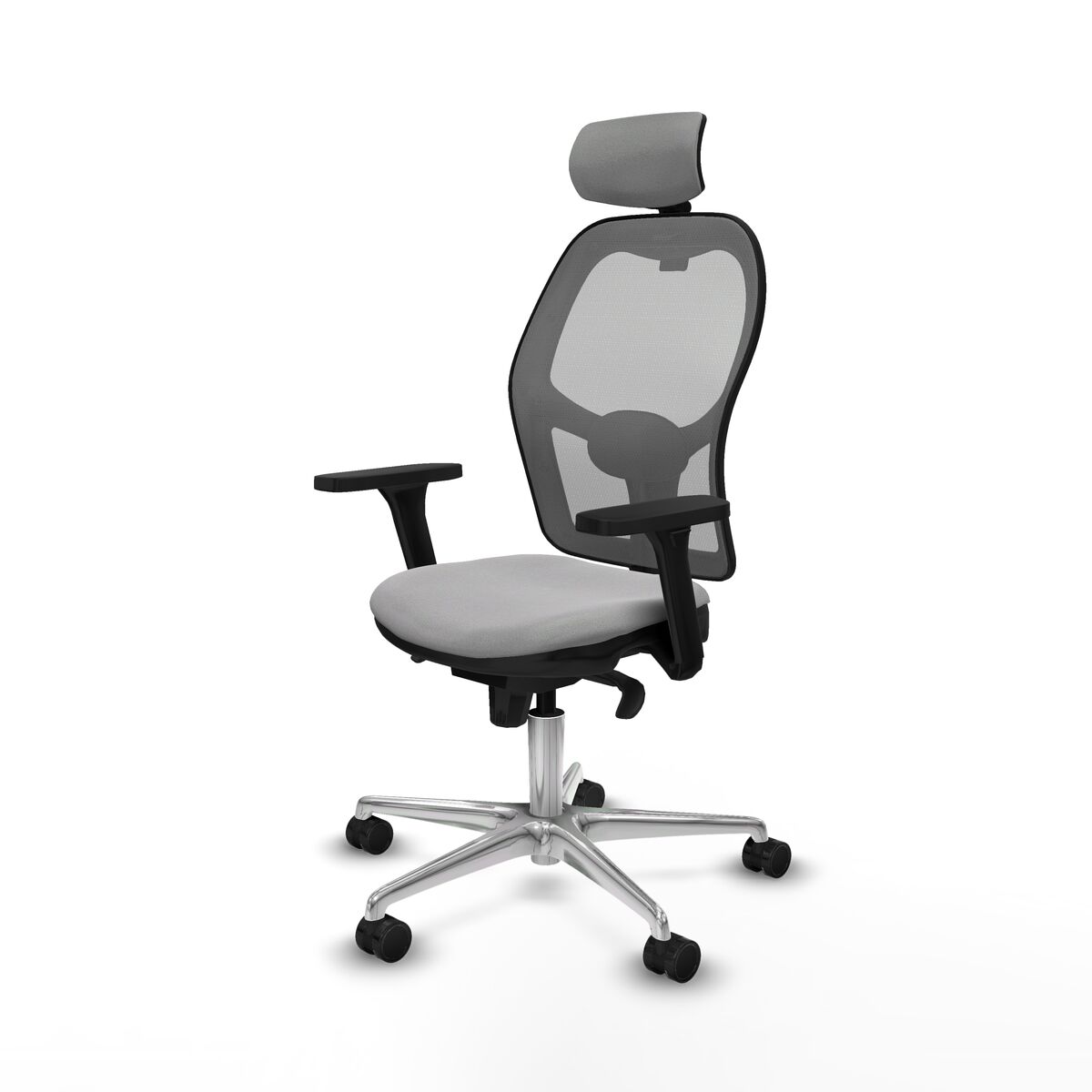 Silla de Oficina con Cabecero Jorquera Piqueras y Crespo 3D086N2 Gris claro