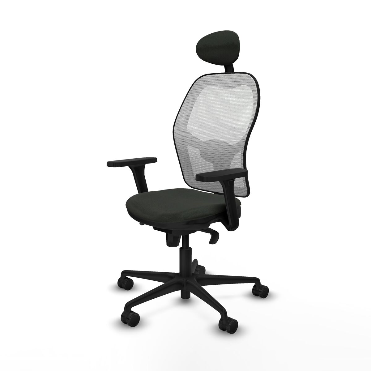 Silla de Oficina con Cabecero Jorquera Piqueras y Crespo 3D036N1 Negro