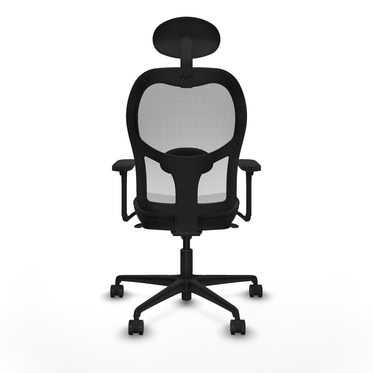 Silla de Oficina con Cabecero Jorquera Piqueras y Crespo 3D036N1 Negro