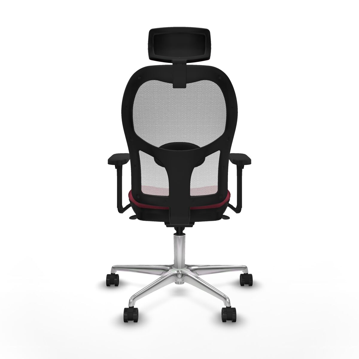 Silla de Oficina con Cabecero Jorquera Piqueras y Crespo 3D086N2 Granate