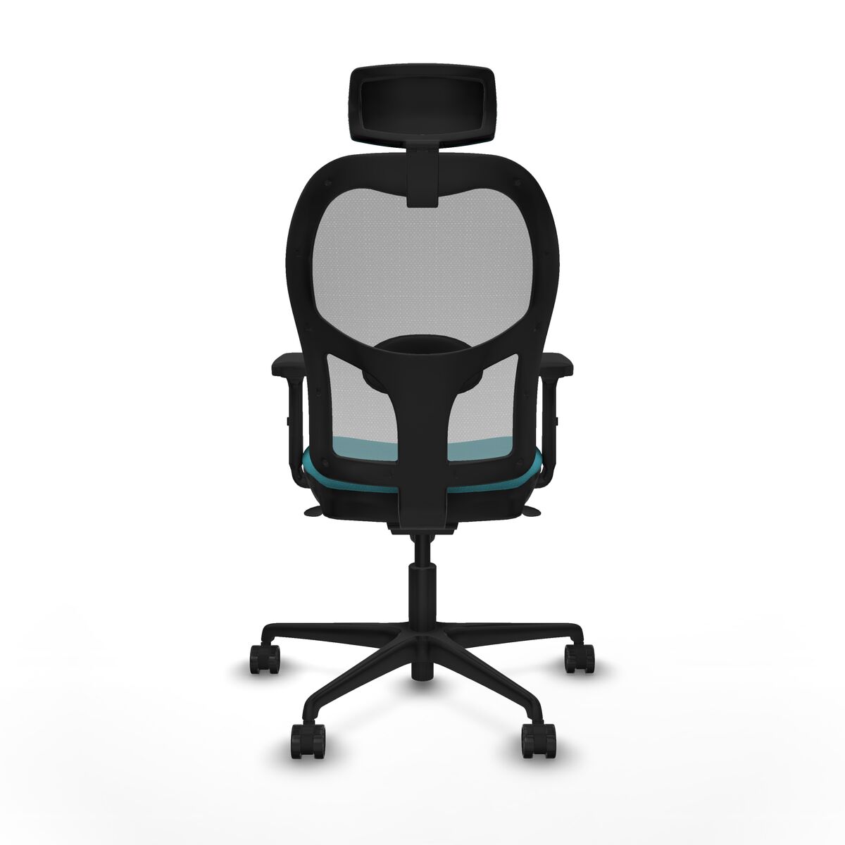 Silla de Oficina con Cabecero Jorquera Piqueras y Crespo 2D036N2 Turquesa