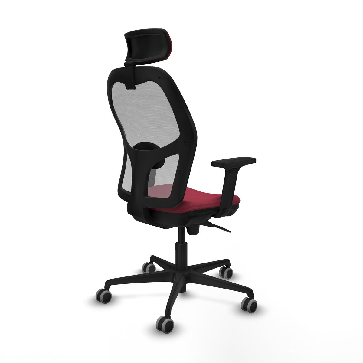 Silla de Oficina con Cabecero Jorquera Piqueras y Crespo 2D036G2 Granate