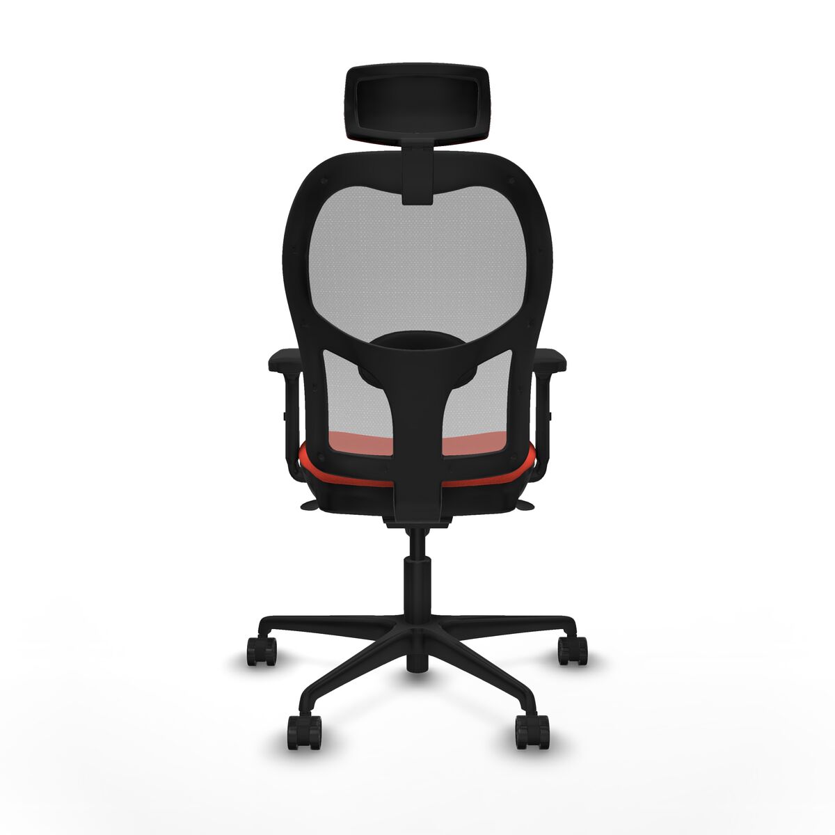 Silla de Oficina con Cabecero Jorquera Piqueras y Crespo 2D036N2 Naranja Oscuro