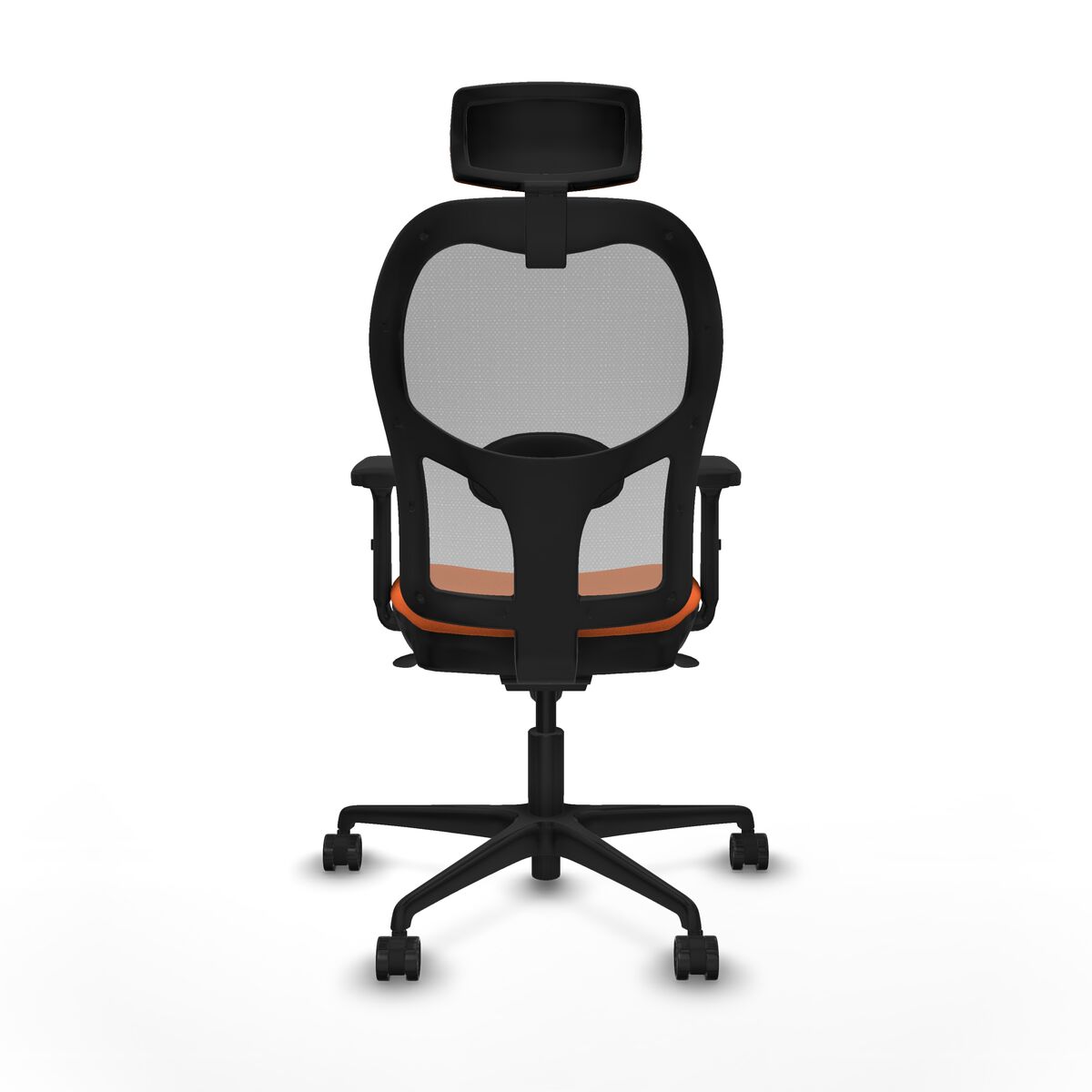 Silla de Oficina con Cabecero Jorquera Piqueras y Crespo 2D036N2 Naranja