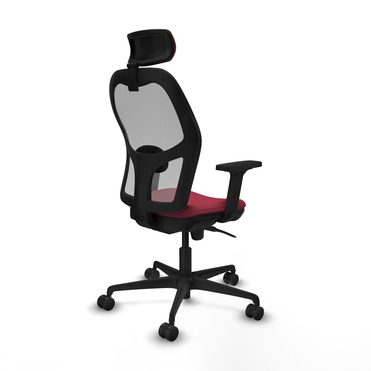 Silla de Oficina con Cabecero Jorquera Piqueras y Crespo 2D036N2 Granate