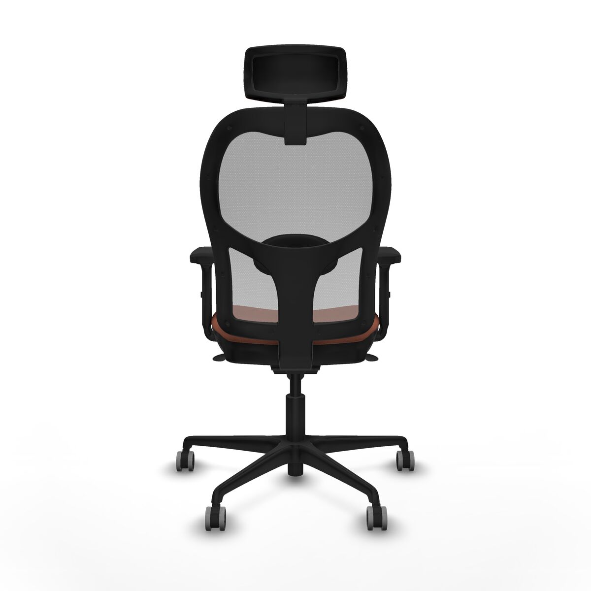 Silla de Oficina con Cabecero Jorquera Piqueras y Crespo 2D036G2 Marrón Gris