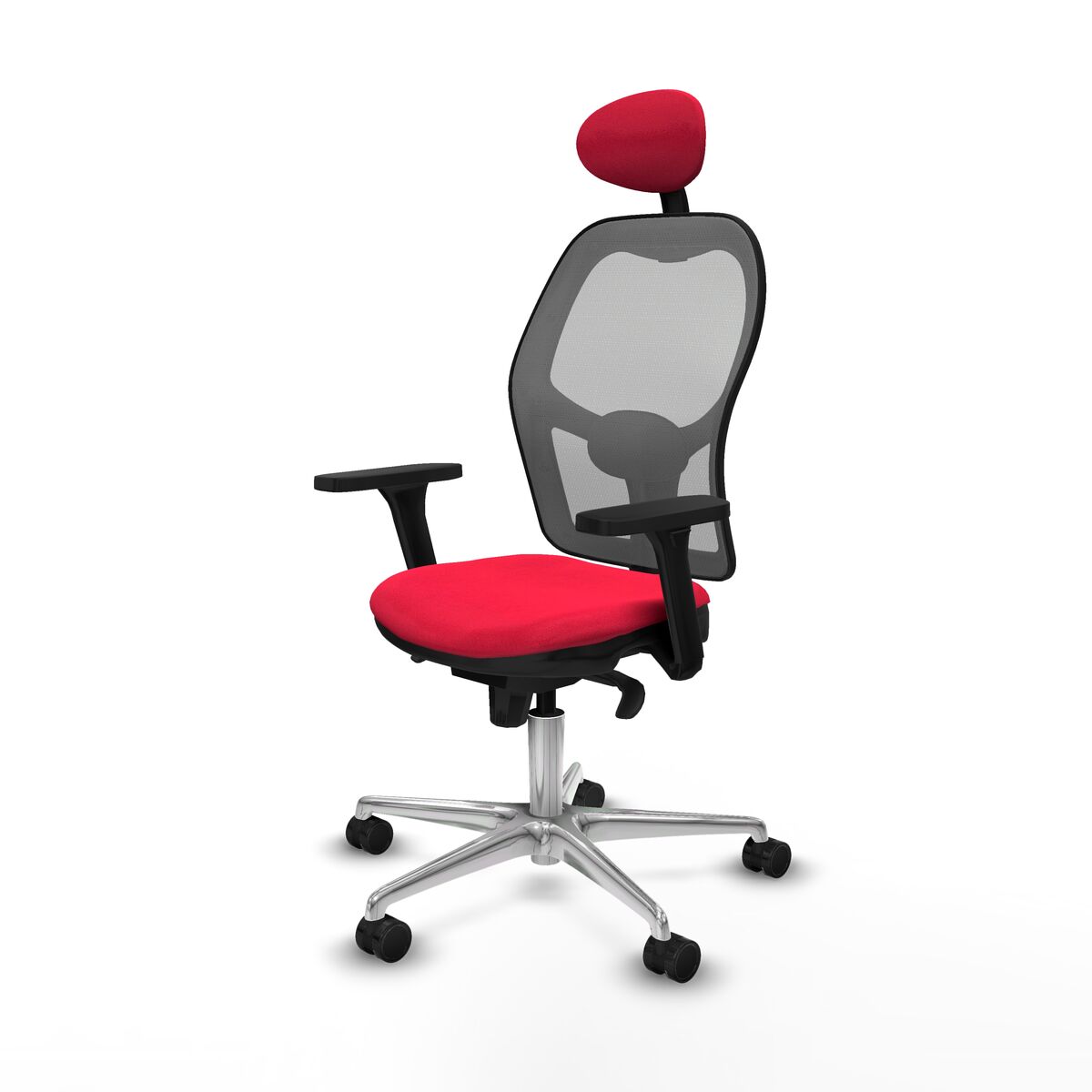 Silla de Oficina con Cabecero Jorquera Piqueras y Crespo 3D086N1 Rojo