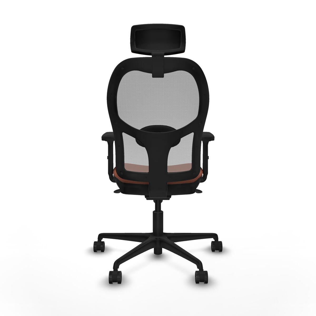 Silla de Oficina con Cabecero Jorquera Piqueras y Crespo 2D036N2 Marrón Gris