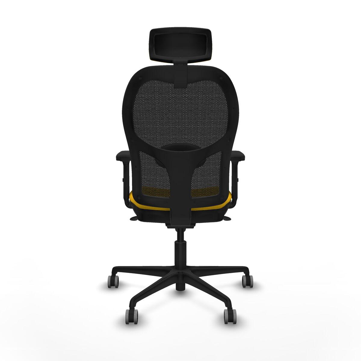 Silla de Oficina con Cabecero Jorquera Piqueras y Crespo 2D036G2 Amarillo