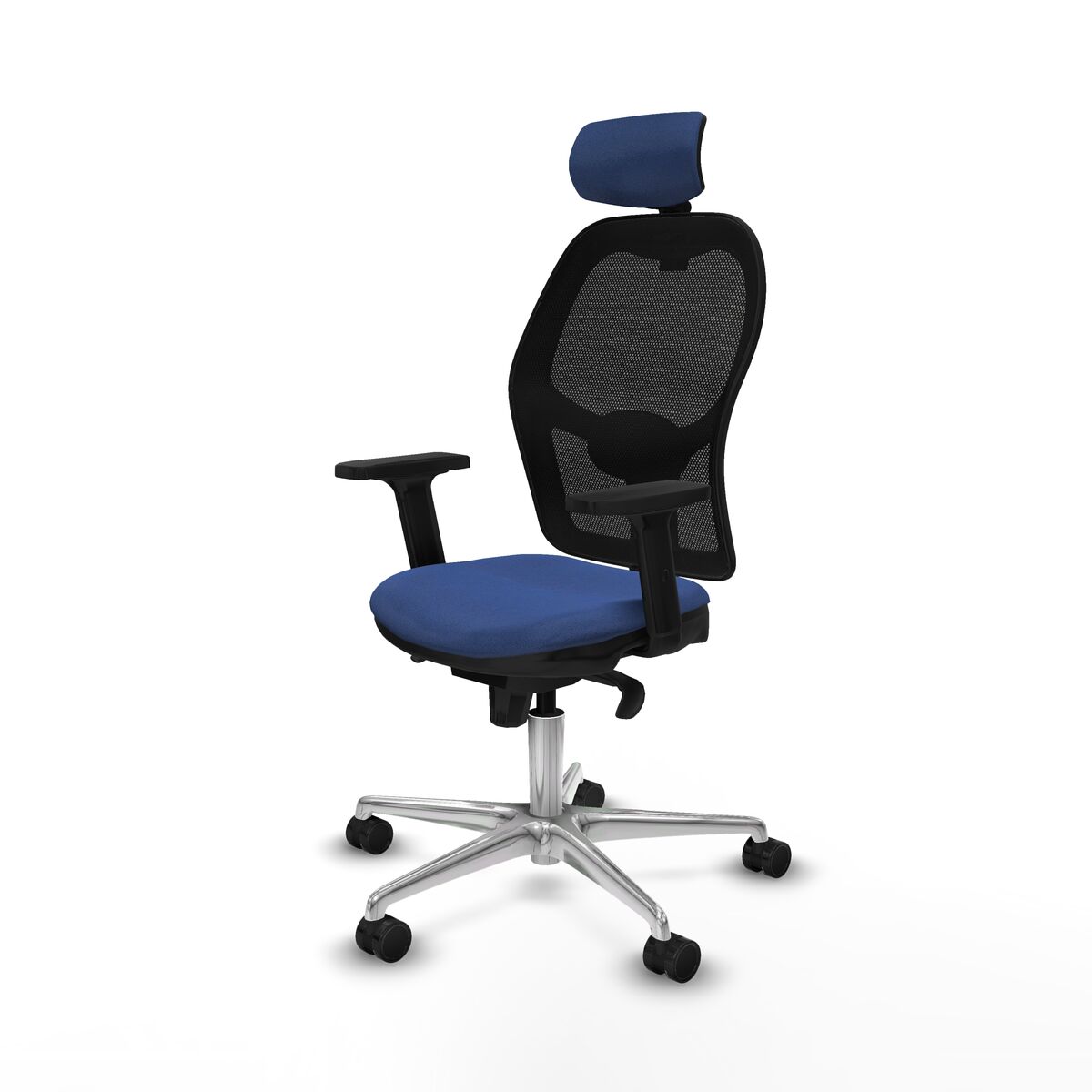 Silla de Oficina con Cabecero Jorquera Piqueras y Crespo 2D086N2 Azul marino