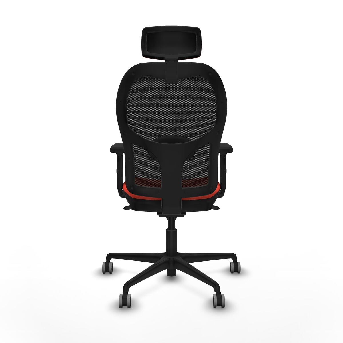 Silla de Oficina con Cabecero Jorquera Piqueras y Crespo 2D036G2 Naranja Oscuro