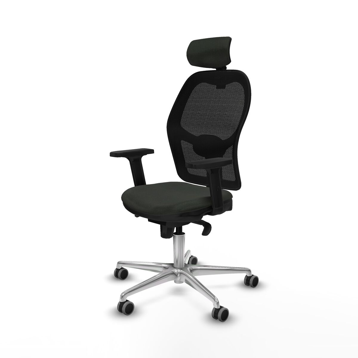 Silla de Oficina con Cabecero Jorquera Piqueras y Crespo 2D086G2 Negro