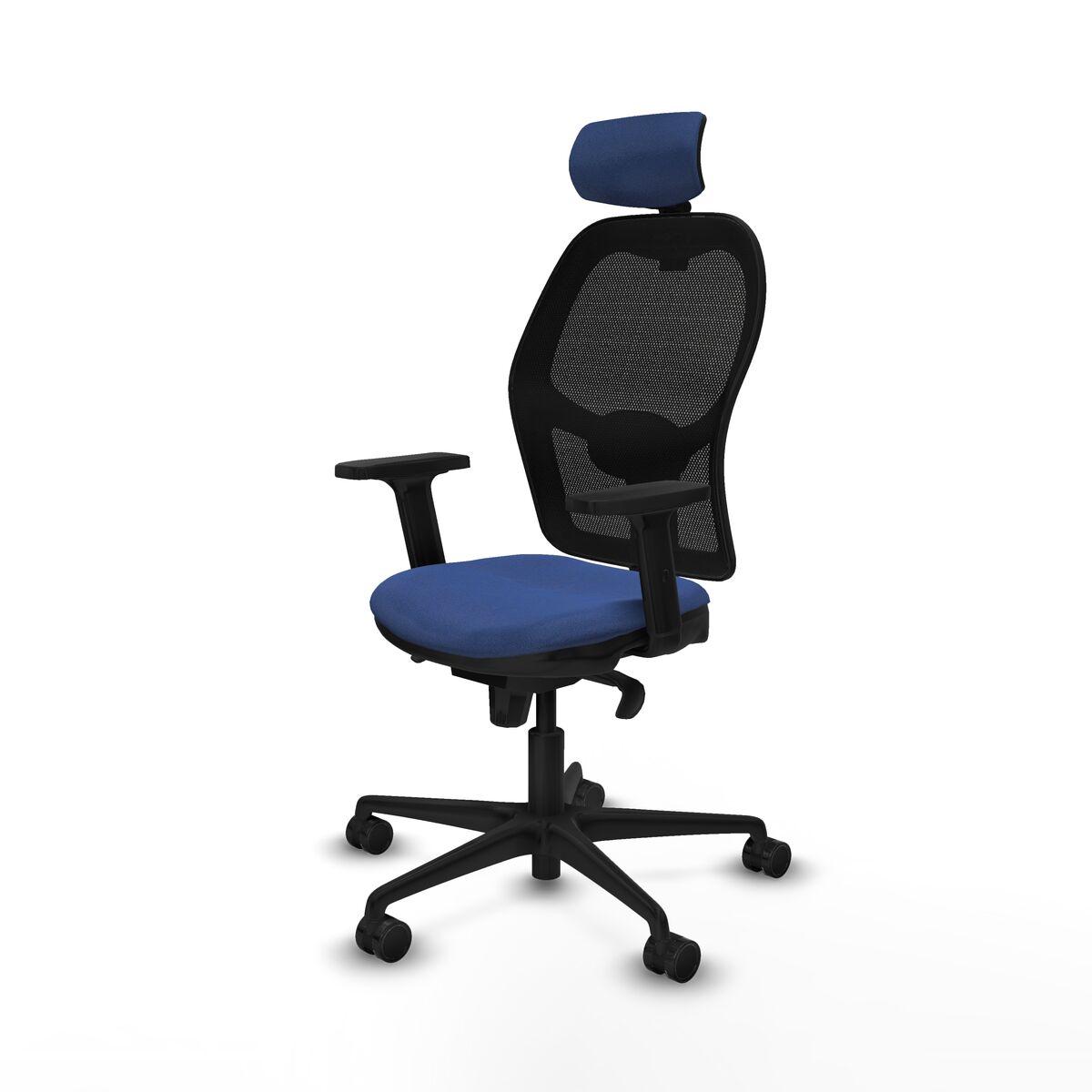 Silla de Oficina con Cabecero Jorquera Piqueras y Crespo 2D036N2 Azul marino