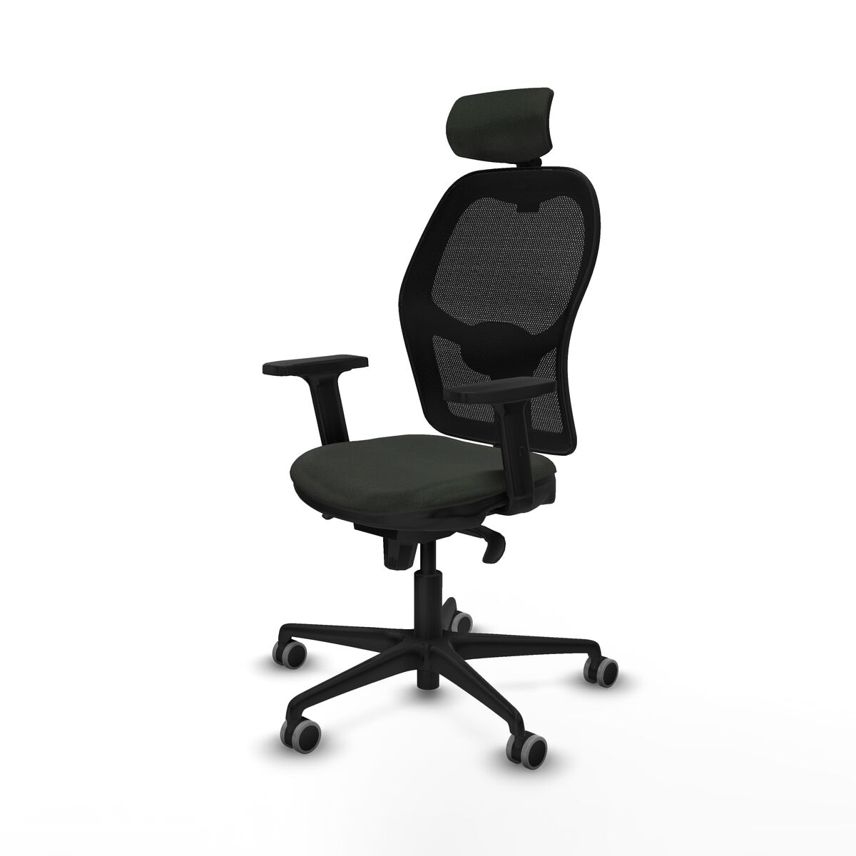 Silla de Oficina con Cabecero Jorquera Piqueras y Crespo 2D036G2 Negro