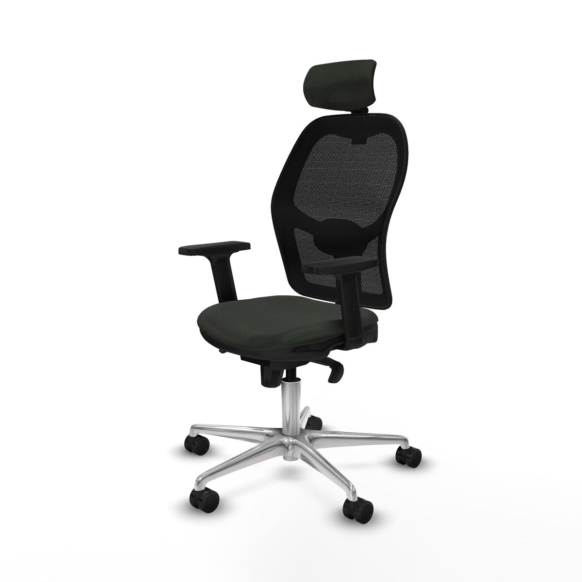 Silla de Oficina con Cabecero Jorquera Piqueras y Crespo 2D086N2 Negro