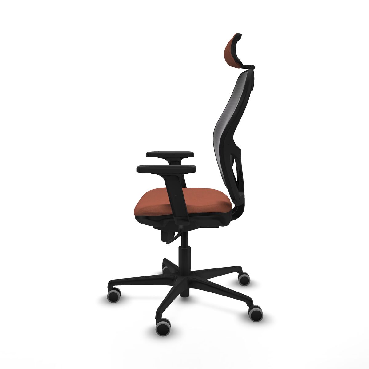 Silla de Oficina con Cabecero Jorquera Piqueras y Crespo 2D036G2 Marrón Negro