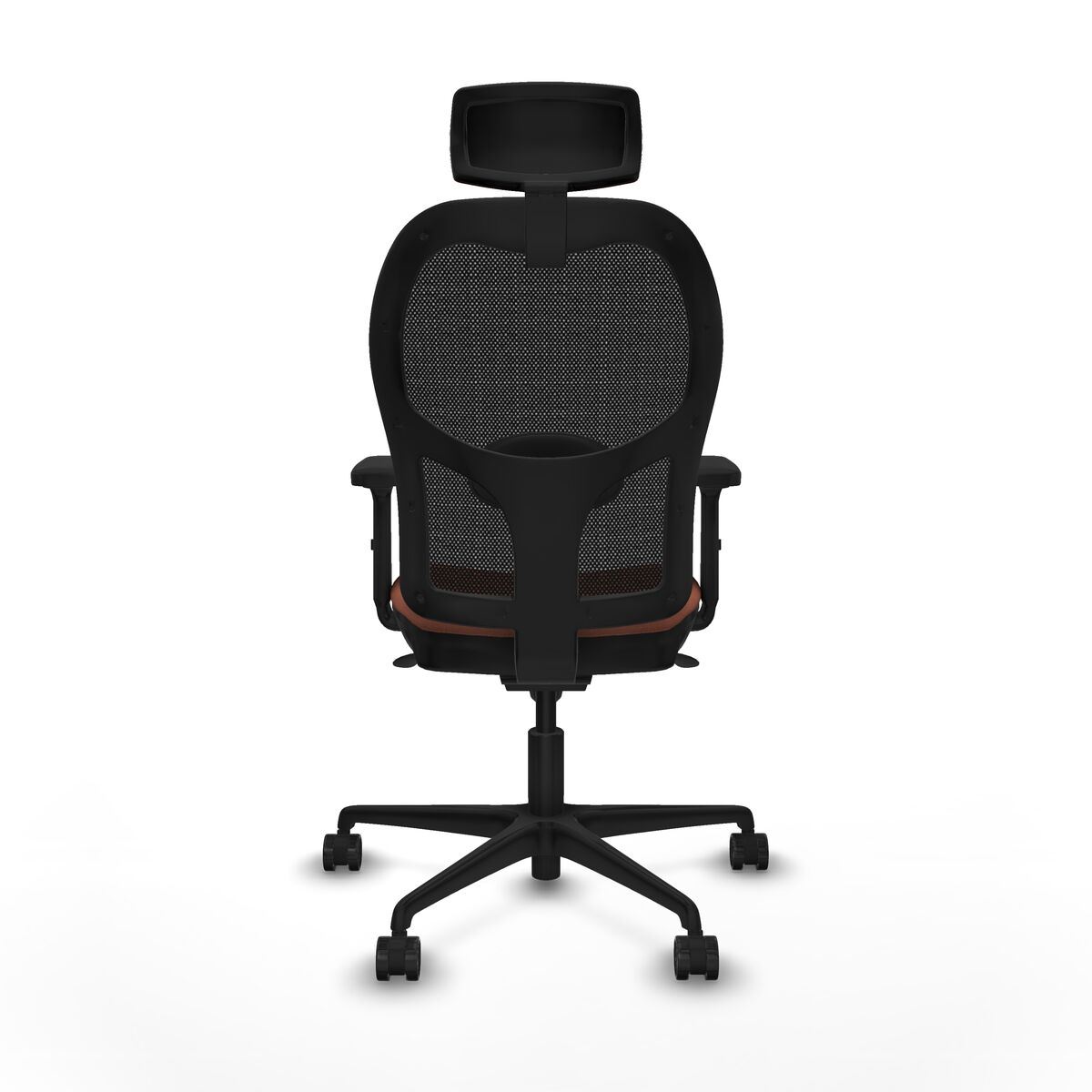 Silla de Oficina con Cabecero Jorquera Piqueras y Crespo 2D036N2 Marrón Negro