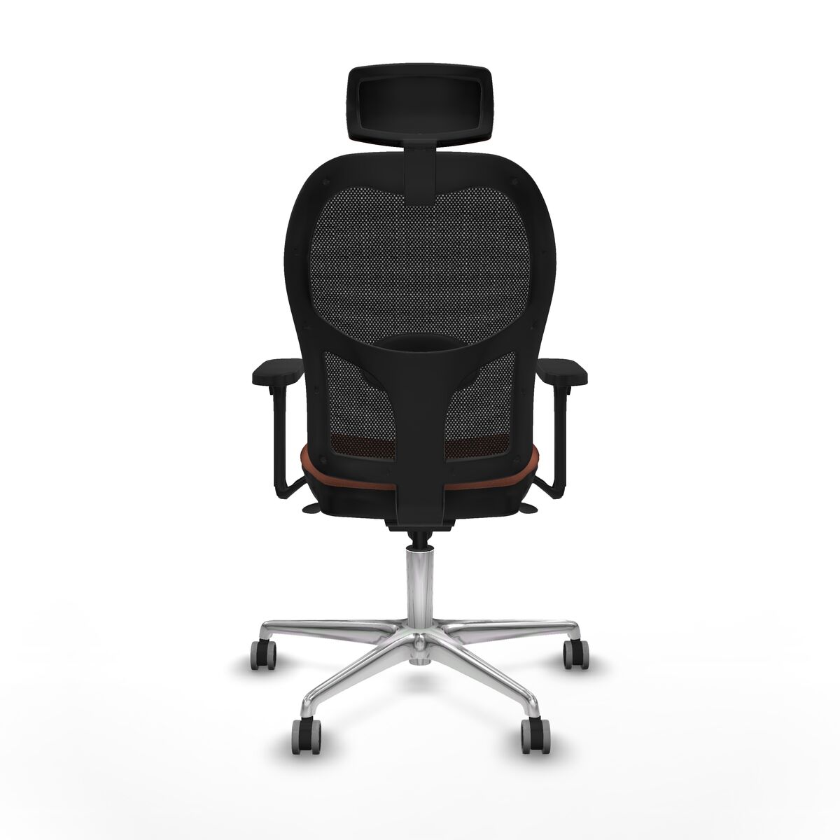 Silla de Oficina con Cabecero Jorquera Piqueras y Crespo 3D086G2 Marrón Negro