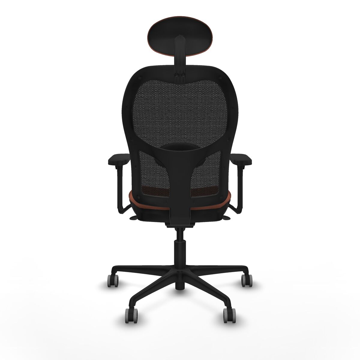 Silla de Oficina con Cabecero Jorquera Piqueras y Crespo 3D036G1 Marrón Negro