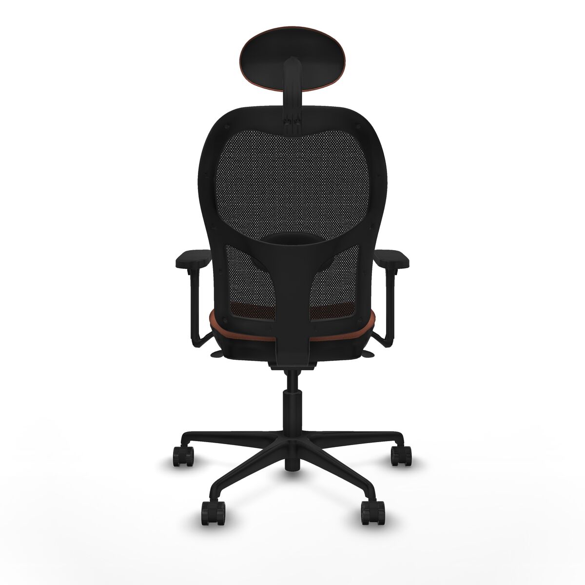 Silla de Oficina con Cabecero Jorquera Piqueras y Crespo 3D036N1 Marrón Negro