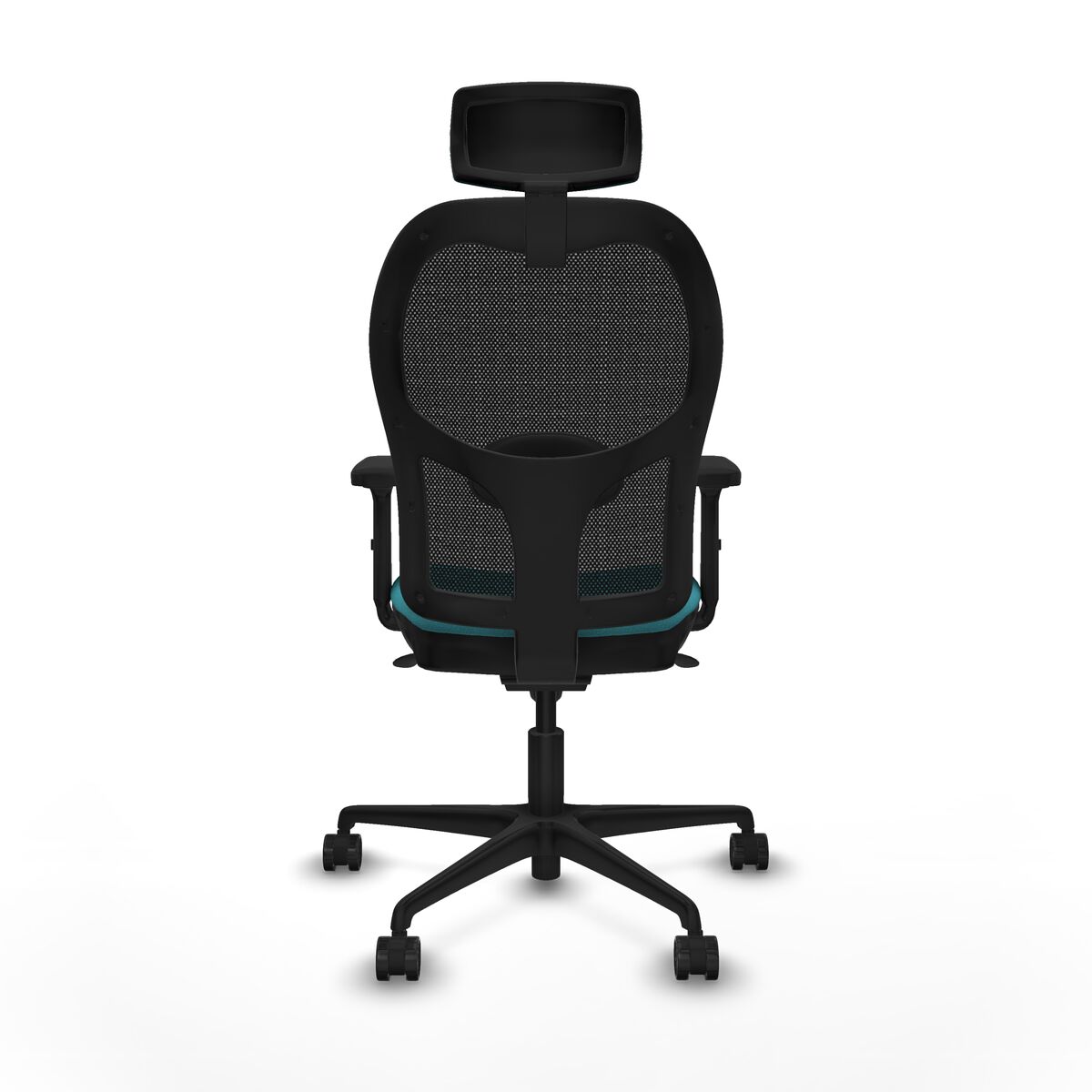 Silla de Oficina con Cabecero Jorquera Piqueras y Crespo 2D036N2 Turquesa