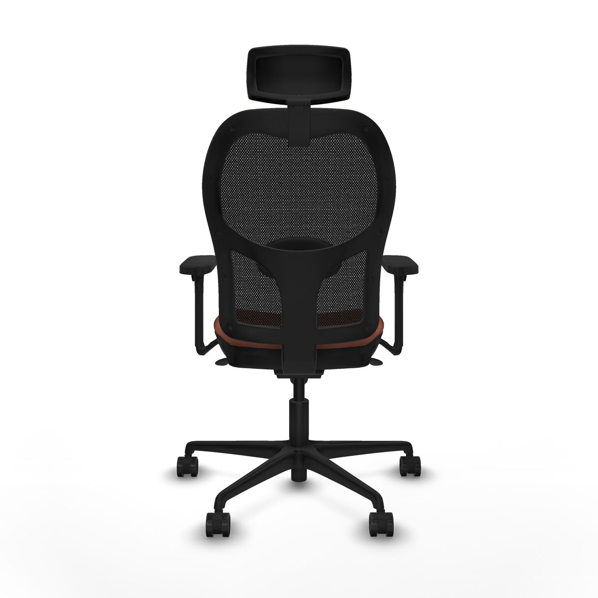Silla de Oficina con Cabecero Jorquera Piqueras y Crespo 3D036N2 Marrón Negro