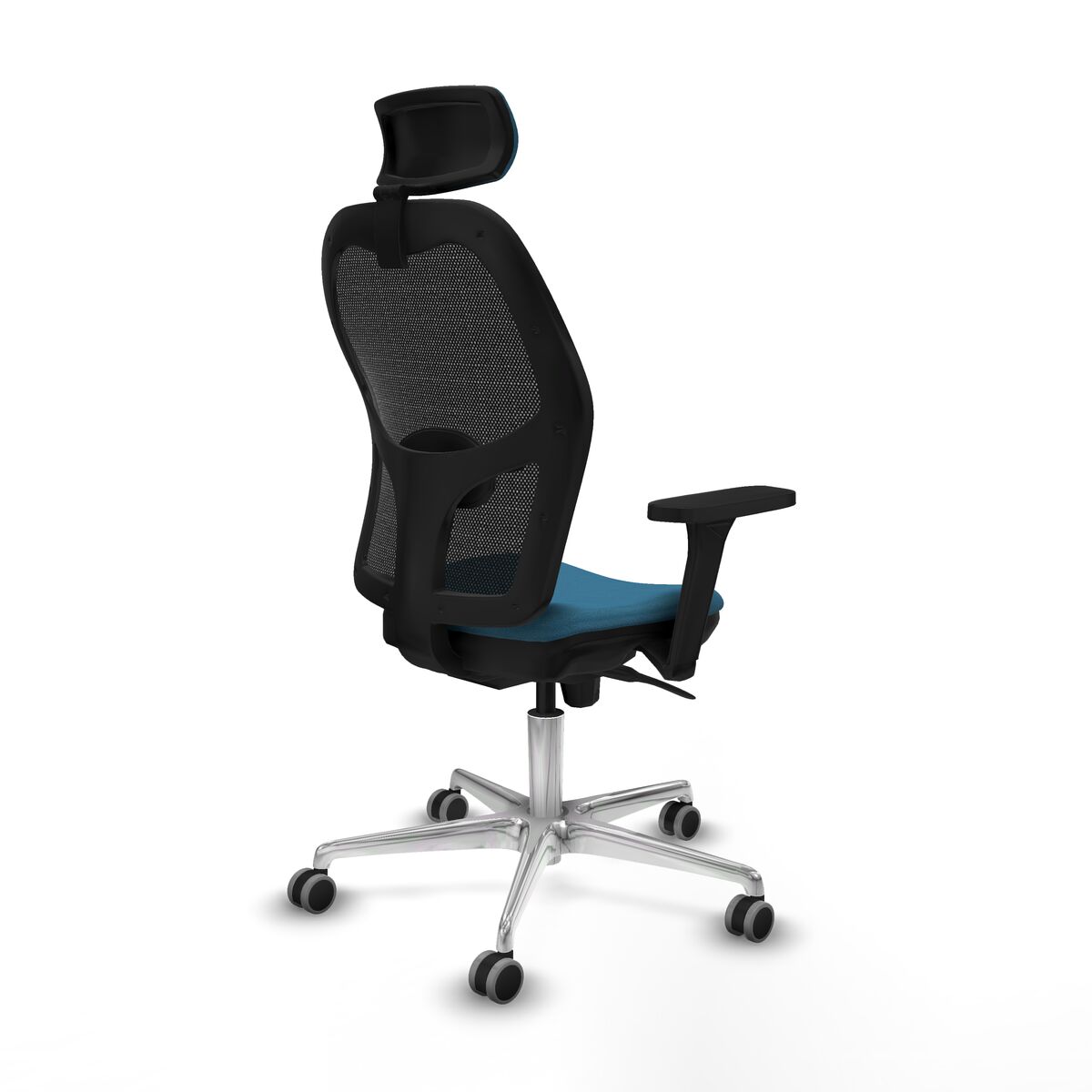 Silla de Oficina con Cabecero Jorquera Piqueras y Crespo 3D086G2 Negro Verde petróleo