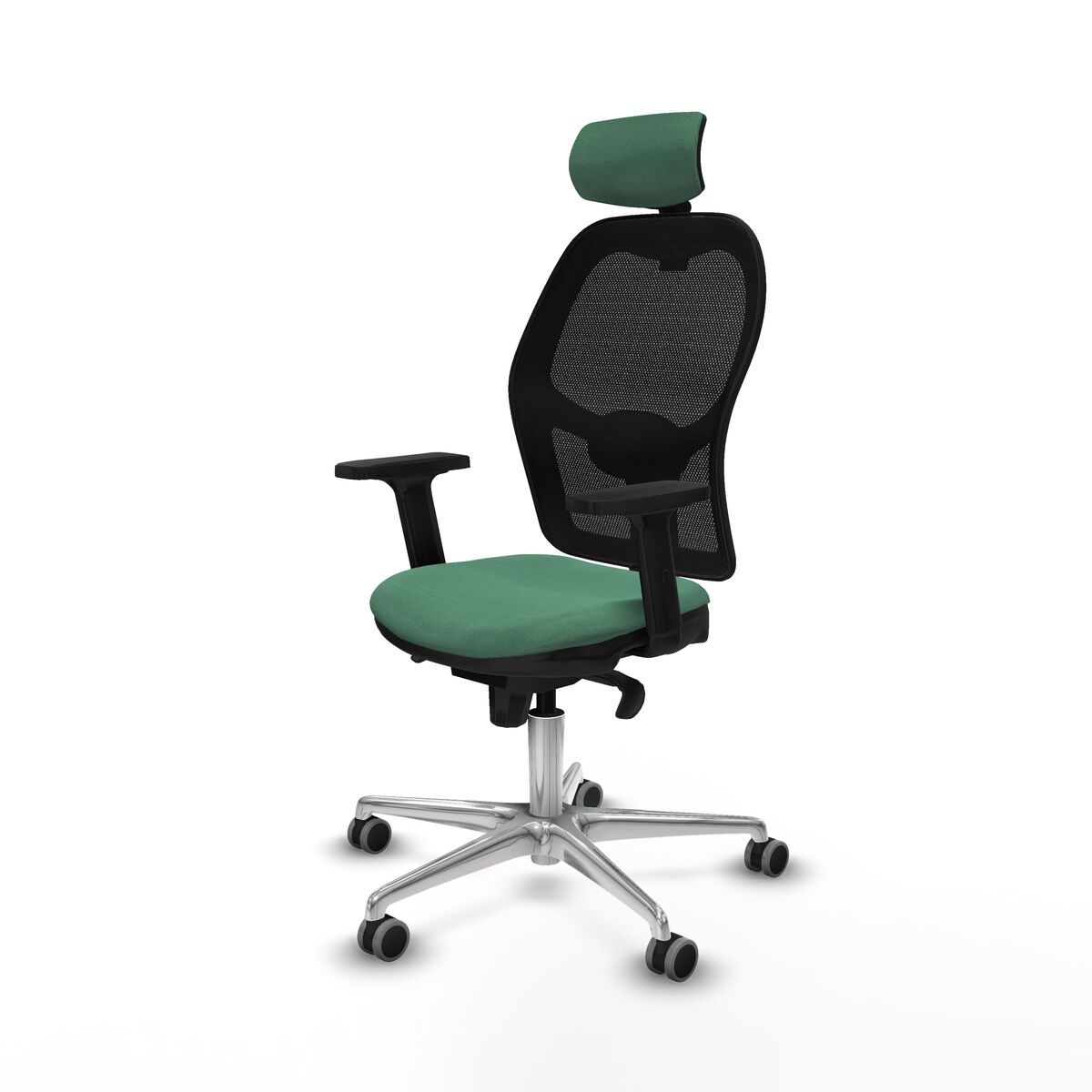 Silla de Oficina con Cabecero Jorquera Piqueras y Crespo 2D086G2 Verde Esmeralda