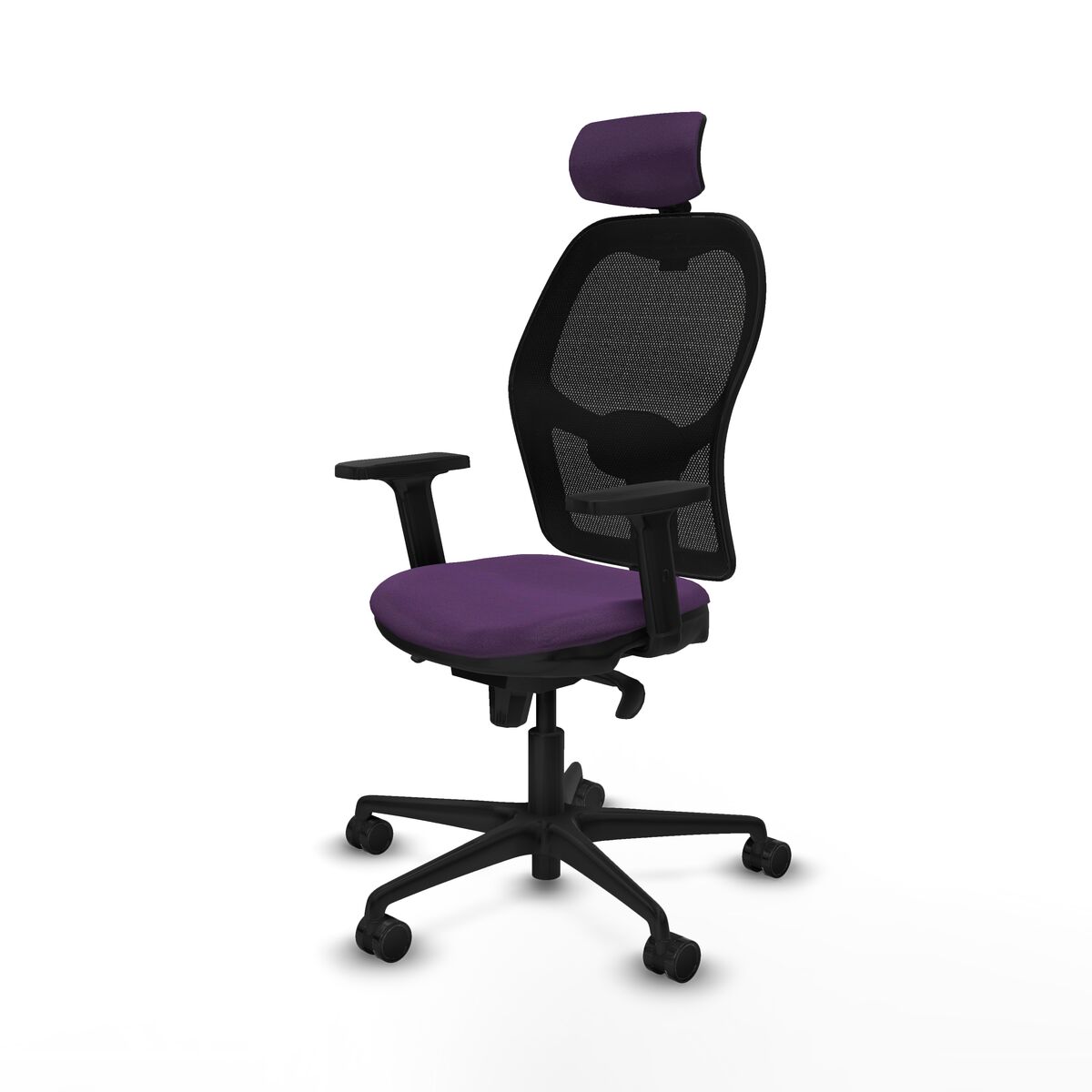 Silla de Oficina con Cabecero Jorquera Piqueras y Crespo 2D036N2 Morado