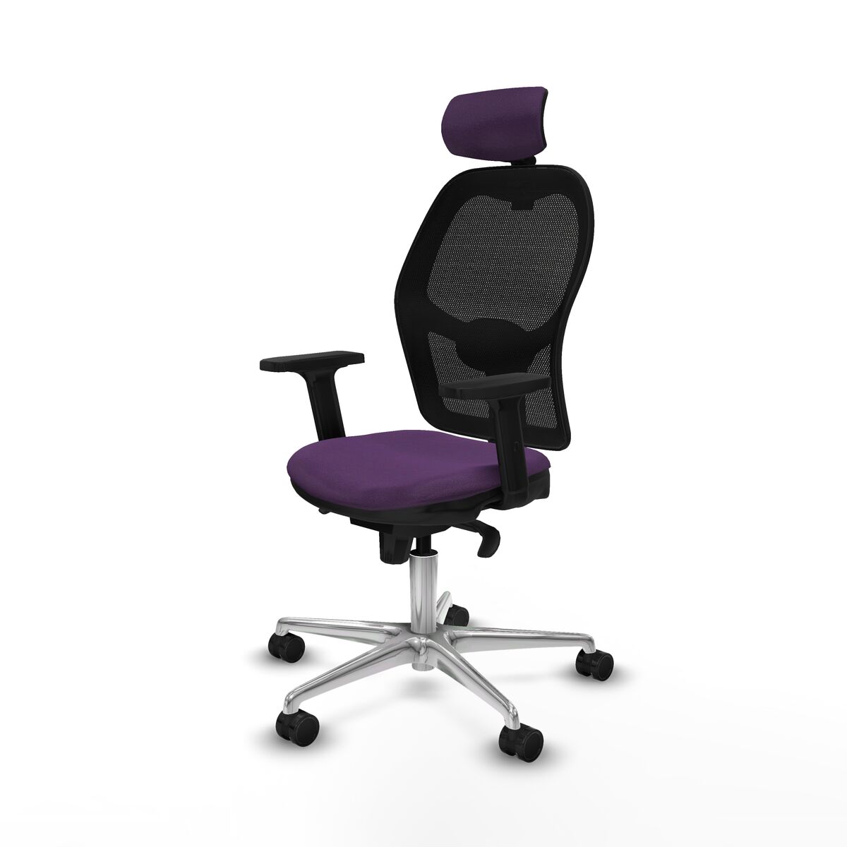 Silla de Oficina con Cabecero Jorquera Piqueras y Crespo 2D086N2 Morado