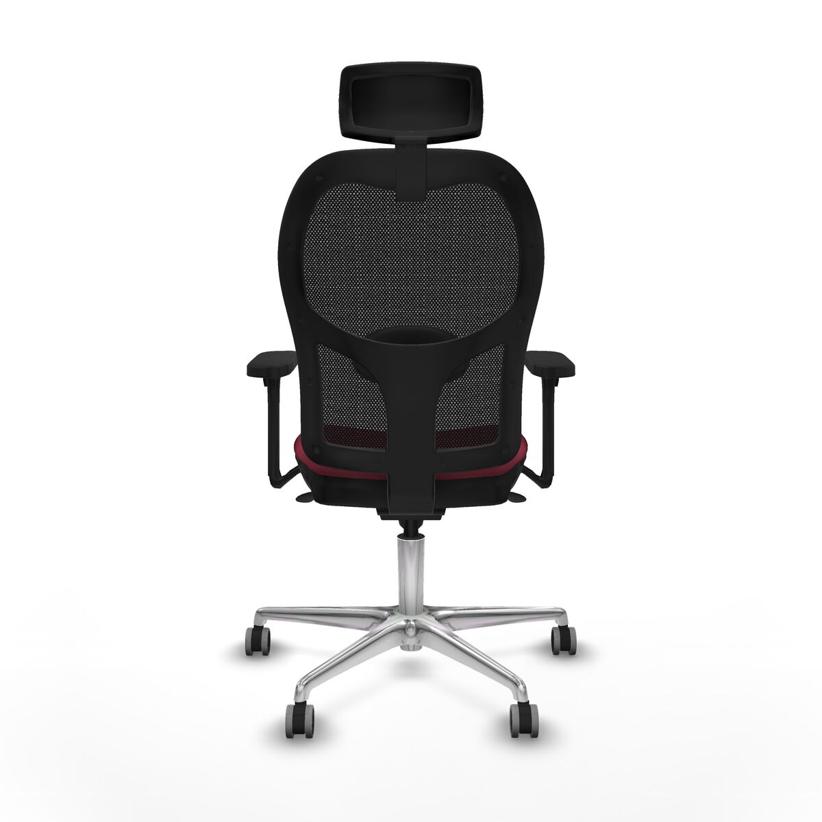 Silla de Oficina con Cabecero Jorquera Piqueras y Crespo 3D086G2 Granate