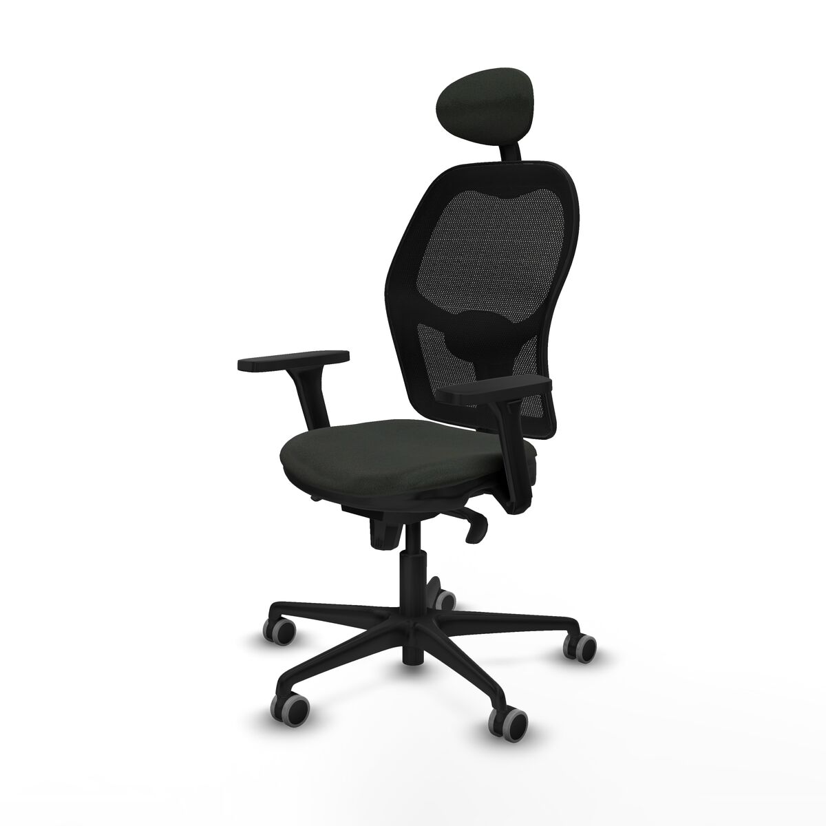 Silla de Oficina con Cabecero Jorquera Piqueras y Crespo 3D036G1 Negro