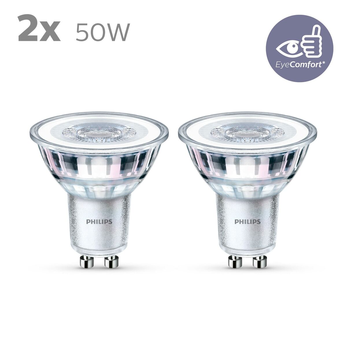 Lámpara LED Philips 4,6 W GU10 390 lm F A++ (4000K) (4000 K)