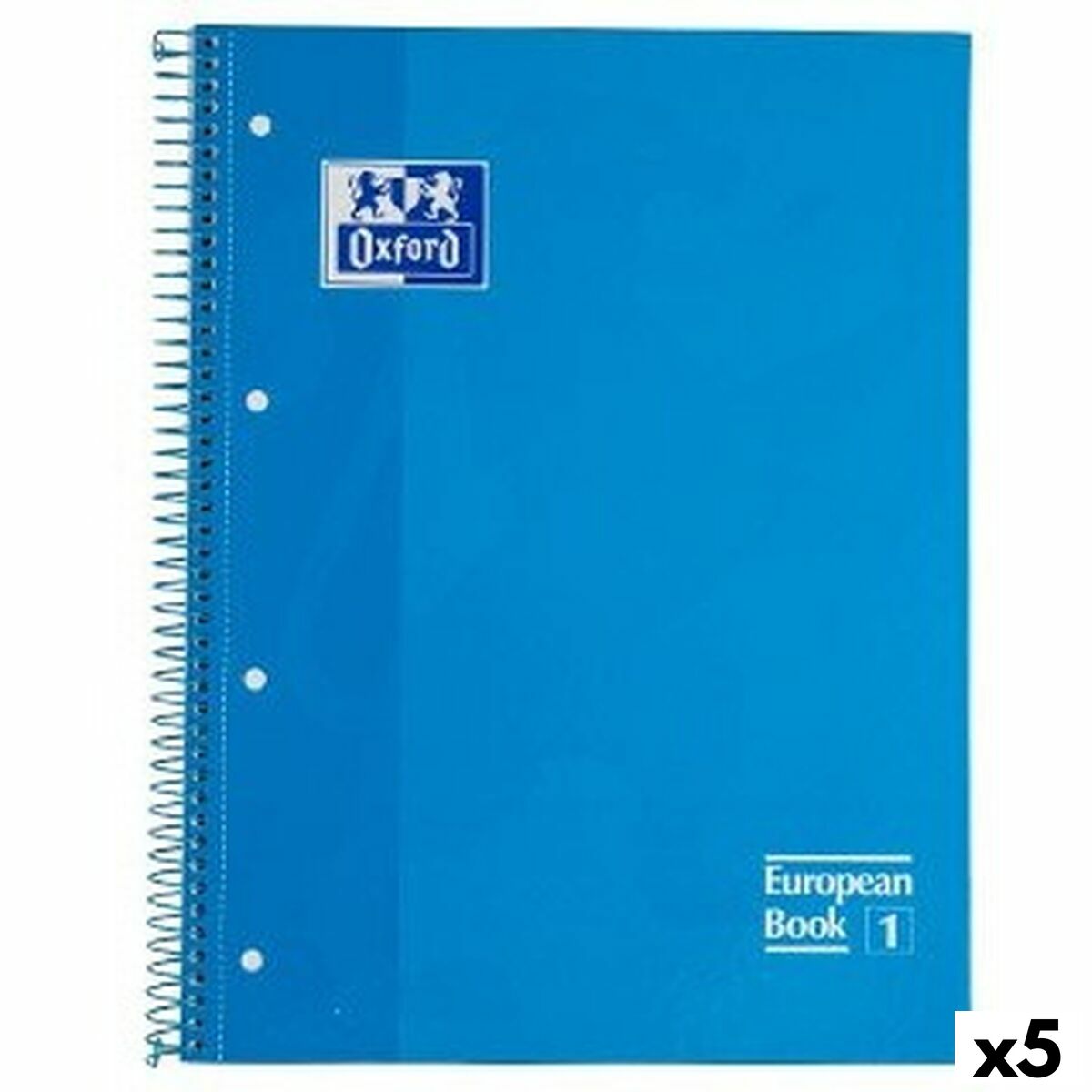 Cuaderno Oxford Classic Turquesa A4 80 Hojas (5 Unidades)