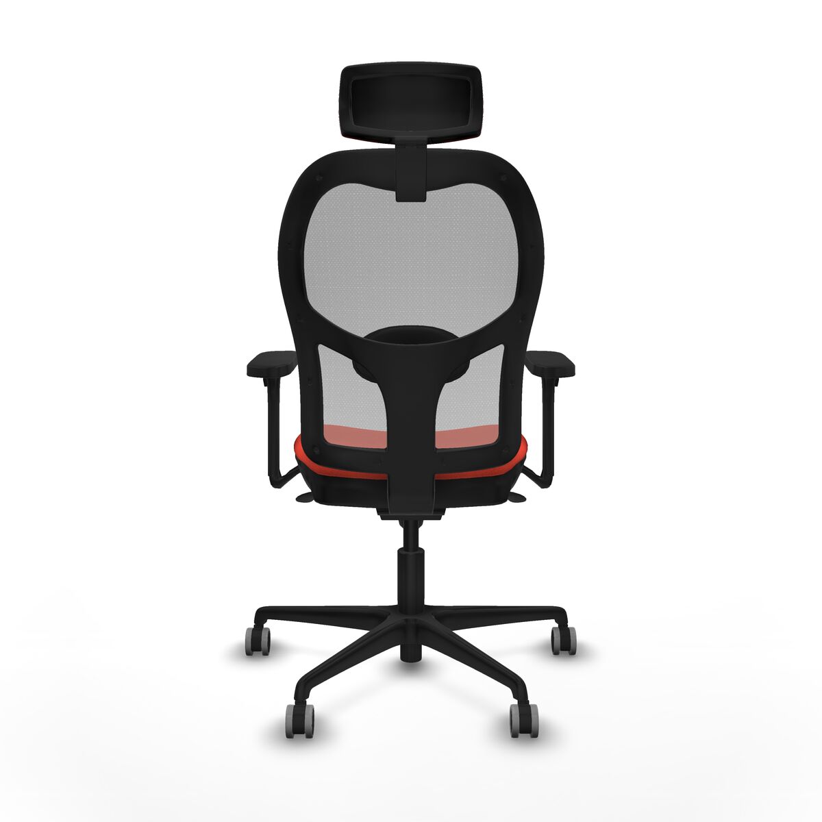 Silla de Oficina con Cabecero Jorquera Piqueras y Crespo 3D036G2 Naranja Oscuro