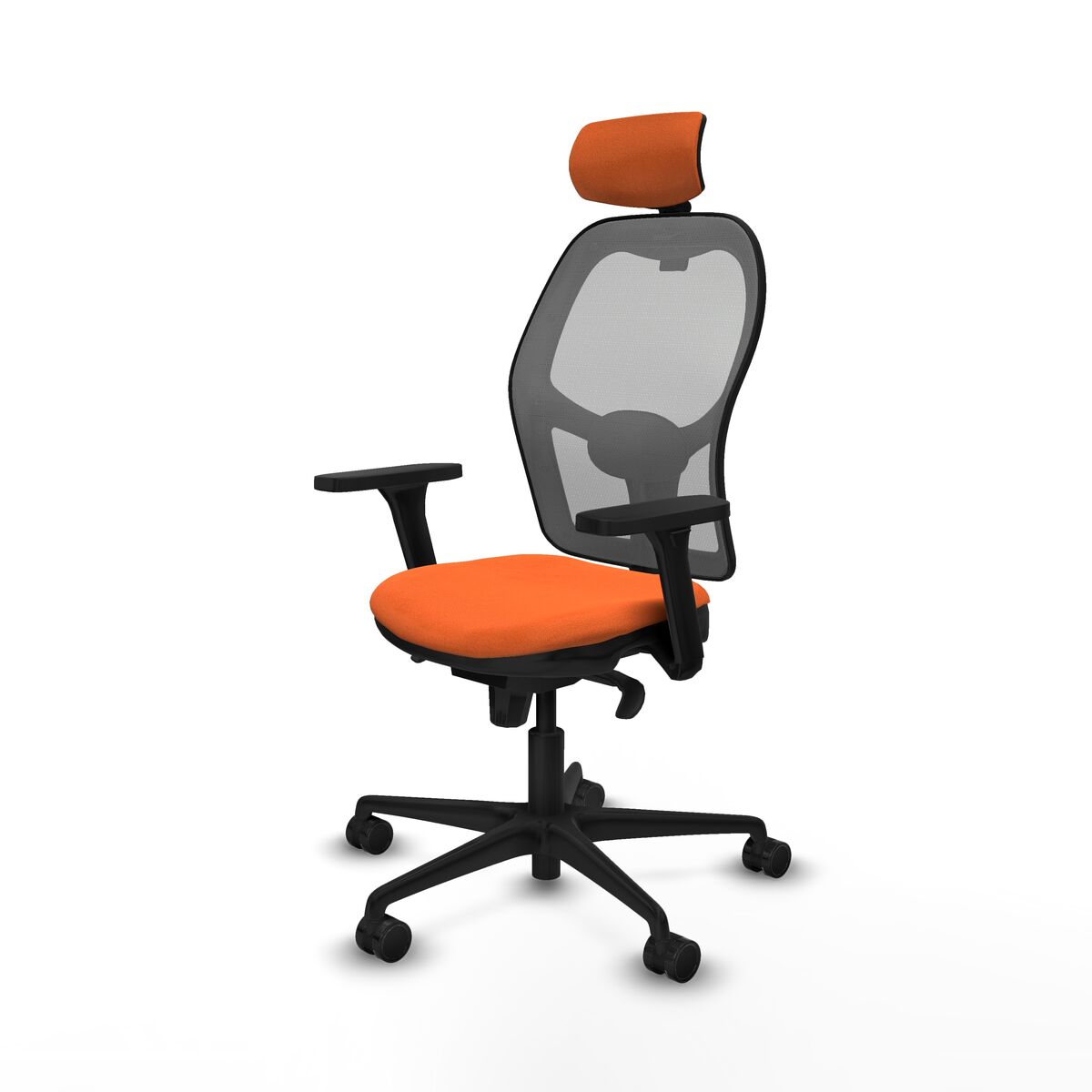 Silla de Oficina con Cabecero Jorquera Piqueras y Crespo 3D036N2 Naranja