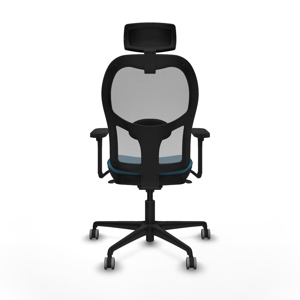 Silla de Oficina con Cabecero Jorquera Piqueras y Crespo 3D036G2 Gris Verde petróleo