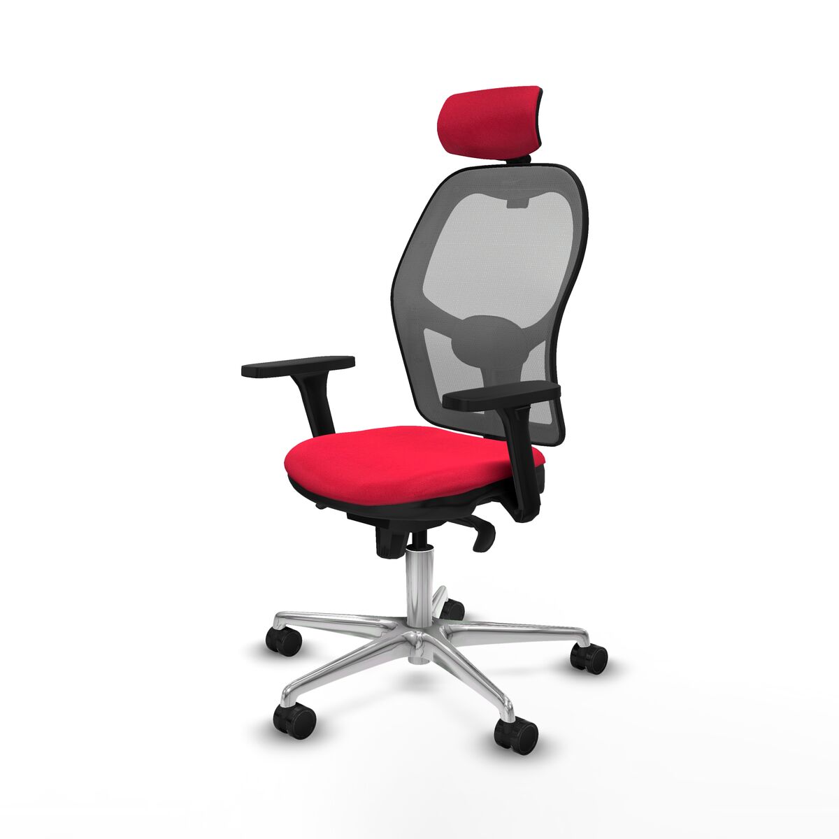 Silla de Oficina con Cabecero Jorquera Piqueras y Crespo 3D086N2 Rojo