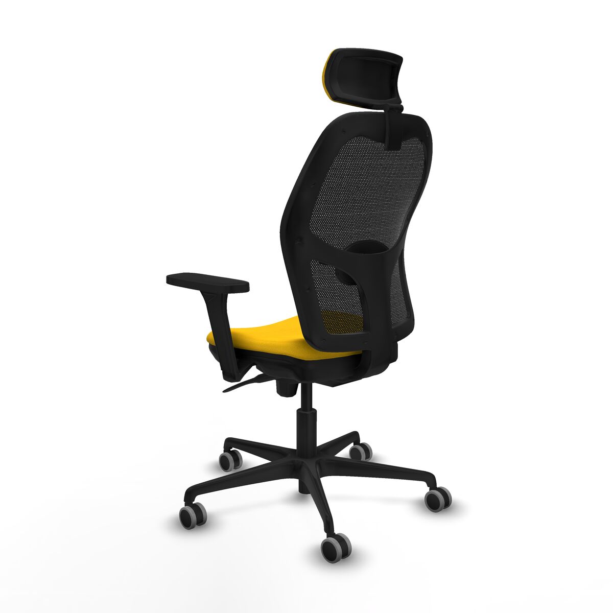 Silla de Oficina con Cabecero Jorquera Piqueras y Crespo 3D036G2 Amarillo