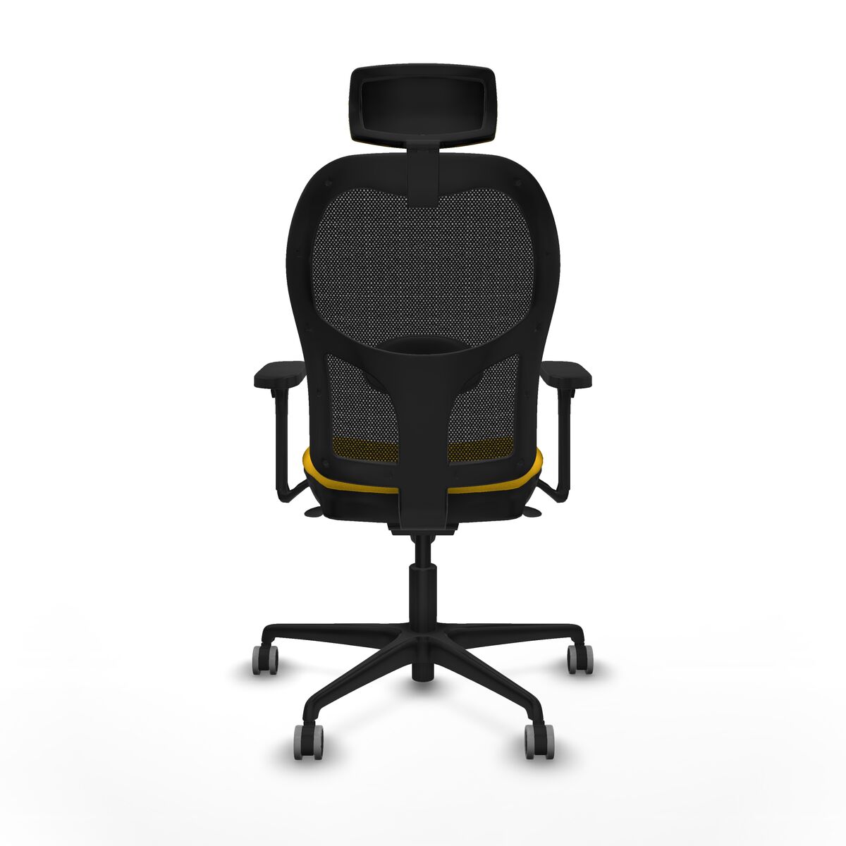 Silla de Oficina con Cabecero Jorquera Piqueras y Crespo 3D036G2 Amarillo